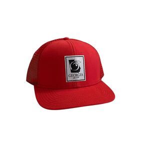 Georgia Peach State Pride Red Mesh Back Trucker Hat Cap Snapback NWT‎